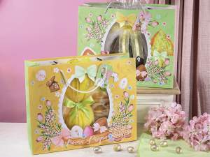 ingrosso borsa dolci uovo di pasqua con finestra
