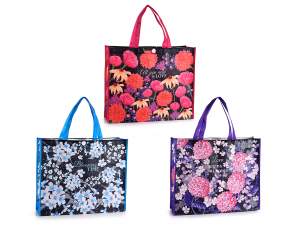 Grossista borse spesa design fiori
