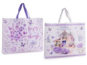 ingrosso borsa tnt shopper bag lavanda