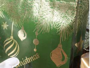 Grossista borsa verde decori natale