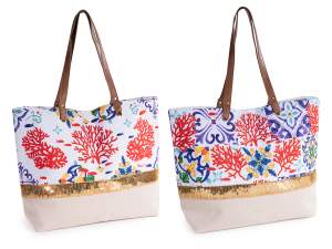 ingrosso borsa mare donna spiaggia corallo
