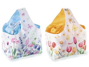 ingrosso cestino borsa canva floreale