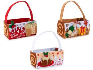 ingrosso borse dolci regalo natale tronchetto