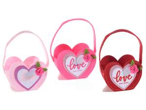 Ingrosso borse in panno cuore love