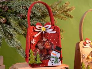 Grossista borsette natale panno finestra