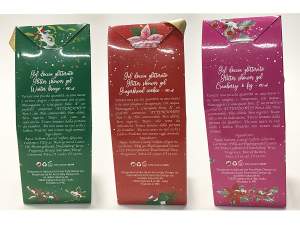 Botellas de gel de ducha al por mayor para Navidad