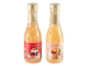 ingrosso gel doccia natale bottiglia champagne