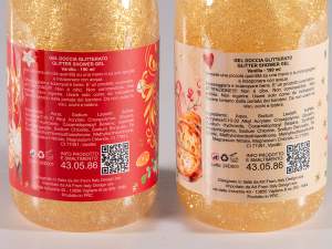 ingrosso gel doccia natale bottiglia champagne