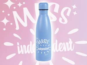 Grossisti bottiglie termiche 500 ml inox azzurro