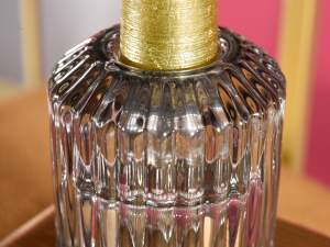 gros bougeoir vase en verre