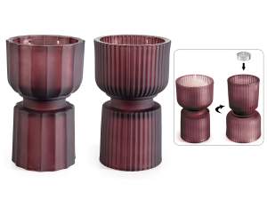 Vente en gros bougeoir en verre vase tasse