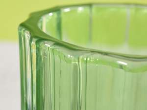 Bougeoir en verre pour bougie chauffe-plat en gros