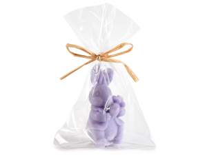 gros cadeau de bougie de lapin de Pâques