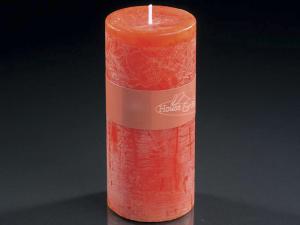 Bougie cylindrique flamme orange