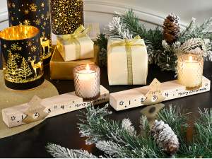 Bougie en verre pour sapin de Noël en gros