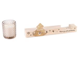 Bougie en verre pour sapin de Noël en gros