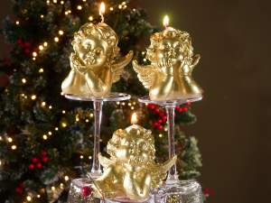 bougie ange de Noël en or en gros