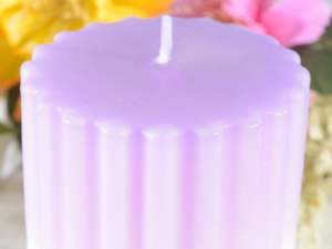 Vente en gros bougies cylindriques colorées