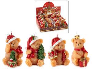 bougie ours en peluche de Noël en gros