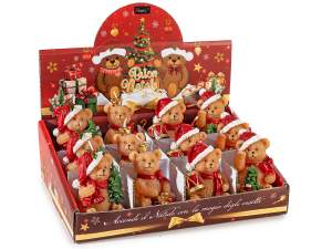 bougie ours en peluche de Noël en gros