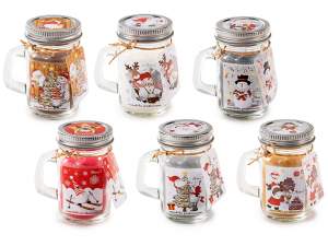 bougies de Noël en pot en gros