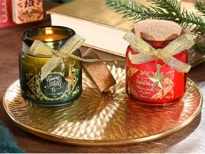 bougie de Noël parfumée en pot en gros