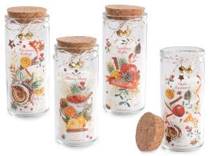 bougies de Noël en gros dans un bocal en verre