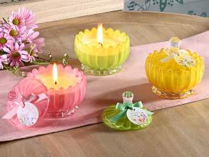 gros bougie pot en verre parfum