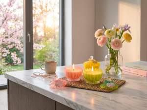 gros bougie pot en verre parfum