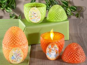 bougie de Pâques en gros oeuf parfumé