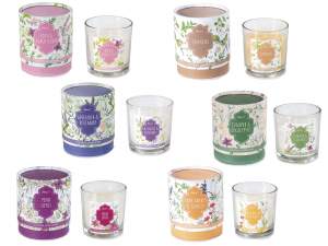 Bougie parfumée en pot de verre en gros