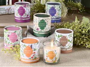 Bougie parfumée en pot de verre en gros