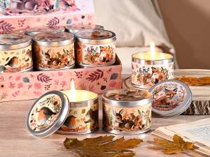bougies parfumées d'automne en gros