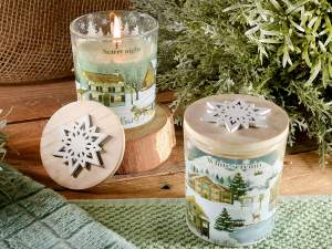 bougie de village de Noël en gros