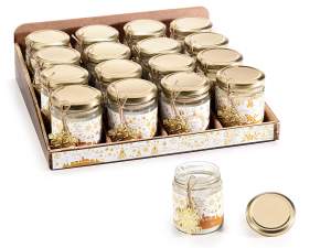 bougies de Noël en gros en pot de verre