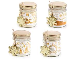 bougies de Noël en gros en pot de verre