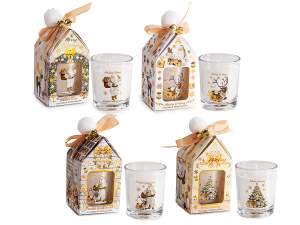 Noel de gros bougies et bougeoirs