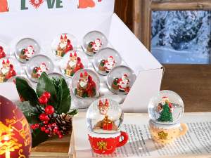 Boule à neige de Noël en gros sur tasse