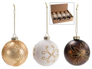 grossiste boules de Noël en verre