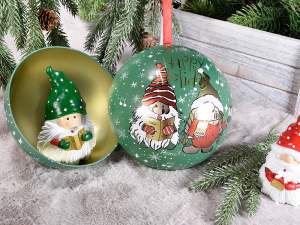 Boules de Noël en métal ouvrables en gros
