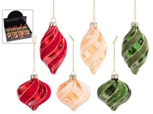 boules de Noël en velours de verre en gros