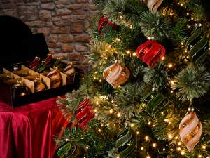 boules de Noël en velours de verre en gros