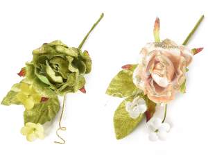 Grossiste bouquet rose artificiels