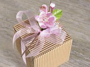 Bouquet fleurs peche deco