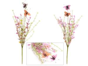 vente en gros bouquet de fleurs de papillons artif