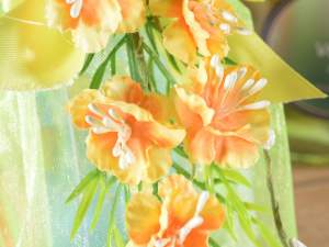 Wholesaler fabric flowers artificial leaves