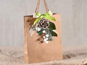 Bulk branch pine cone snow bell