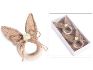 wholesale easter napkin ring rabbit