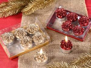 wholesale christmas star tealight candle
