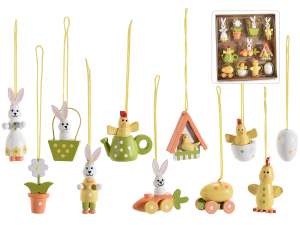 Wholesale wooden Easter decoration hanging